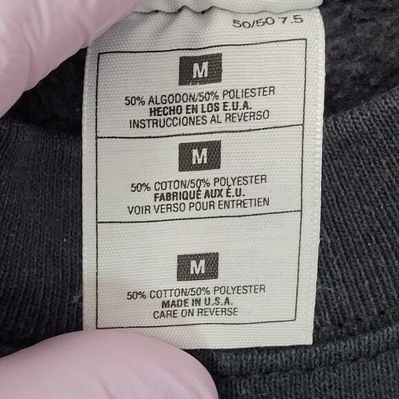 Vintage Angry Face Sweatshirt Womens Medium 21x22 Baggy Boxy - Picture 7 of 14